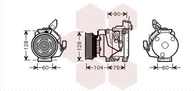 Van Wezel 5300K437 - Kompresor, klima-Uređaj www.molydon.hr