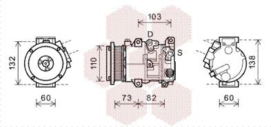 Van Wezel 5300K599 - Kompresor, klima-Uređaj www.molydon.hr