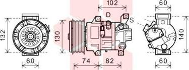 Van Wezel 5300K607 - Kompresor, klima-Uređaj www.molydon.hr