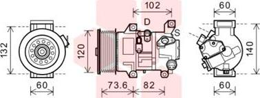 Van Wezel 5300K610 - Kompresor, klima-Uređaj www.molydon.hr