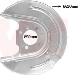 Van Wezel 5766374 - ANKER PLOČA | Lim za zaštitu od prskanja, kočioni disk www.molydon.hr