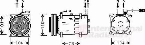 Van Wezel 0900K180 - Kompresor, klima-Uređaj www.molydon.hr