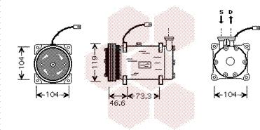 Van Wezel 0900K215 - Kompresor, klima-Uređaj www.molydon.hr