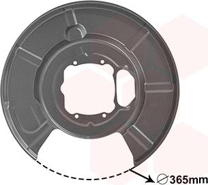 Van Wezel 0655373 - ANKER PLOČA | Lim za zaštitu od prskanja, kočioni disk www.molydon.hr