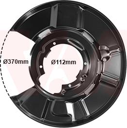 Van Wezel 0667373 - ANKER PLOČA | Lim za zaštitu od prskanja, kočioni disk www.molydon.hr