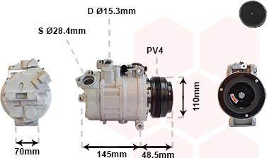 Van Wezel 0600K309 - Kompresor, klima-Uređaj www.molydon.hr