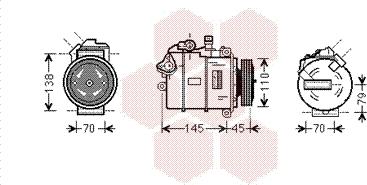 Van Wezel 0600K383 - Kompresor, klima-Uređaj www.molydon.hr