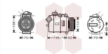 Van Wezel 0600K336 - Kompresor, klima-Uređaj www.molydon.hr