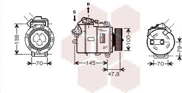 Van Wezel 0600K331 - Kompresor, klima-Uređaj www.molydon.hr