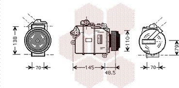 Van Wezel 0600K332 - Kompresor, klima-Uređaj www.molydon.hr