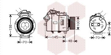 Van Wezel 0600K328 - Kompresor, klima-Uređaj www.molydon.hr