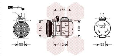 Van Wezel 0600K228 - Kompresor, klima-Uređaj www.molydon.hr