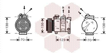 Van Wezel 0100K016 - Kompresor, klima-Uređaj www.molydon.hr