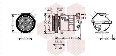 Van Wezel 0100K107 - Kompresor, klima-Uređaj www.molydon.hr