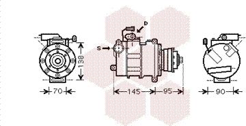 Van Wezel 0300K180 - Kompresor, klima-Uređaj www.molydon.hr