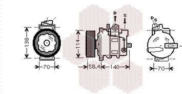 Van Wezel 0300K178 - Kompresor, klima-Uređaj www.molydon.hr