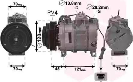 Van Wezel 0300K379 - Kompresor, klima-Uređaj www.molydon.hr