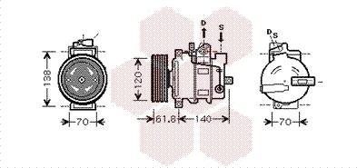 Van Wezel 0300K263 - Kompresor, klima-Uređaj www.molydon.hr