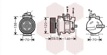 Van Wezel 0300K267 - Kompresor, klima-Uređaj www.molydon.hr