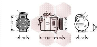 Van Wezel 0300K282 - Kompresor, klima-Uređaj www.molydon.hr