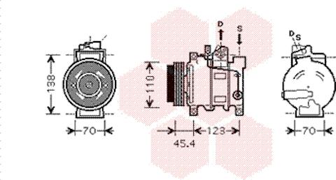 Van Wezel 0300K227 - Kompresor, klima-Uređaj www.molydon.hr