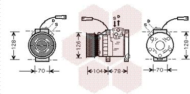 Van Wezel 0200K168 - Kompresor, klima-Uređaj www.molydon.hr