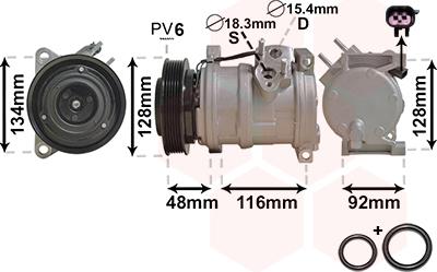 Van Wezel 0700K102 - Kompresor, klima-Uređaj www.molydon.hr