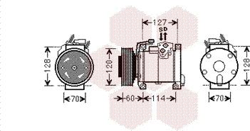 Van Wezel 0700K112 - Kompresor, klima-Uređaj www.molydon.hr