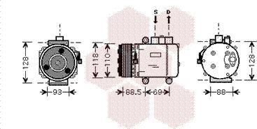 Van Wezel 1800K420 - Kompresor, klima-Uređaj www.molydon.hr