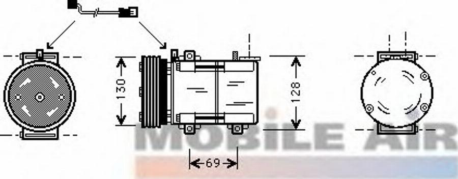 Van Wezel 1800K290 - (Elektro)magnetna spojnica, kompresor klima-Uređaja www.molydon.hr