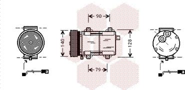 Van Wezel 1800K288 - Kompresor, klima-Uređaj www.molydon.hr