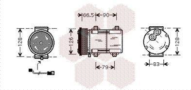 Van Wezel 1800K276 - Kompresor, klima-Uređaj www.molydon.hr