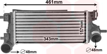 Van Wezel 18014703 - Intercooler, hladnjak www.molydon.hr