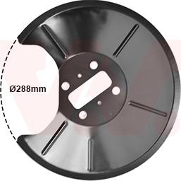 Van Wezel 1825372 - ANKER PLOČA | Lim za zaštitu od prskanja, kočioni disk www.molydon.hr