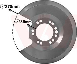 Van Wezel 1828373 - ANKER PLOČA | Lim za zaštitu od prskanja, kočioni disk www.molydon.hr