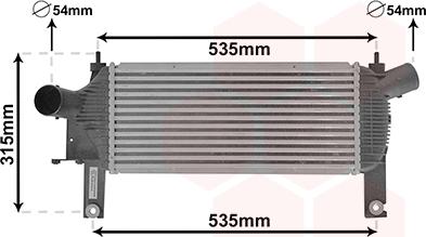 Van Wezel 13004339 - Intercooler, hladnjak www.molydon.hr