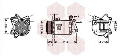 Van Wezel 1300K321 - Kompresor, klima-Uređaj www.molydon.hr