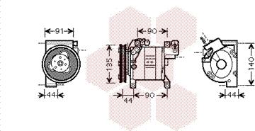 Van Wezel 1300K323 - Kompresor, klima-Uređaj www.molydon.hr