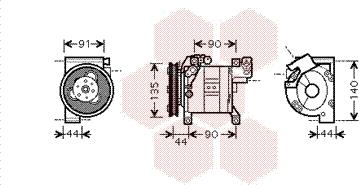 Van Wezel 1300K322 - Kompresor, klima-Uređaj www.molydon.hr