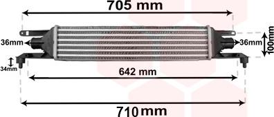 Van Wezel 17004320 - Intercooler, hladnjak www.molydon.hr