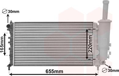 Van Wezel 17002999 - Hladnjak, hladjenje motora www.molydon.hr