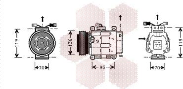 Van Wezel 1700K049 - Kompresor, klima-Uređaj www.molydon.hr