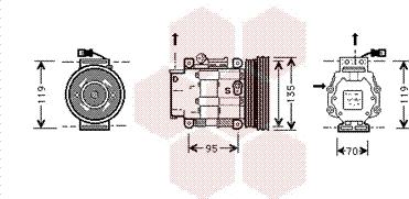 Van Wezel 1700K041 - Kompresor, klima-Uređaj www.molydon.hr