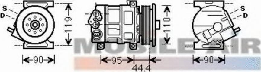 Van Wezel 1700K394 - Kompresor, klima-Uređaj www.molydon.hr