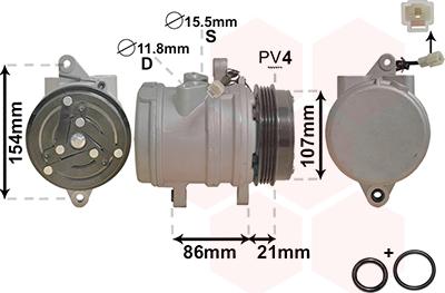 Van Wezel 8100K079 - Kompresor, klima-Uređaj www.molydon.hr