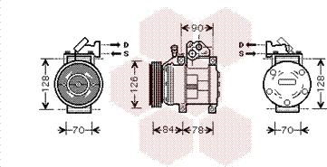 Van Wezel 8300K052 - Kompresor, klima-Uređaj www.molydon.hr