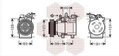 Van Wezel 8200K138 - Kompresor, klima-Uređaj www.molydon.hr