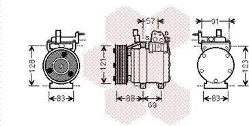 Van Wezel 8200K258 - Kompresor, klima-Uređaj www.molydon.hr