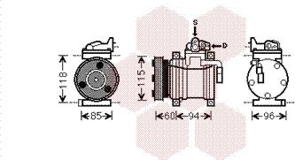 Van Wezel 8200K217 - Kompresor, klima-Uređaj www.molydon.hr