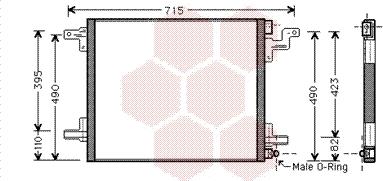 Van Wezel 30005377 - Kondenzator, klima-Uređaj www.molydon.hr